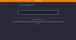 Desktop Screenshot of krasnovapps.com